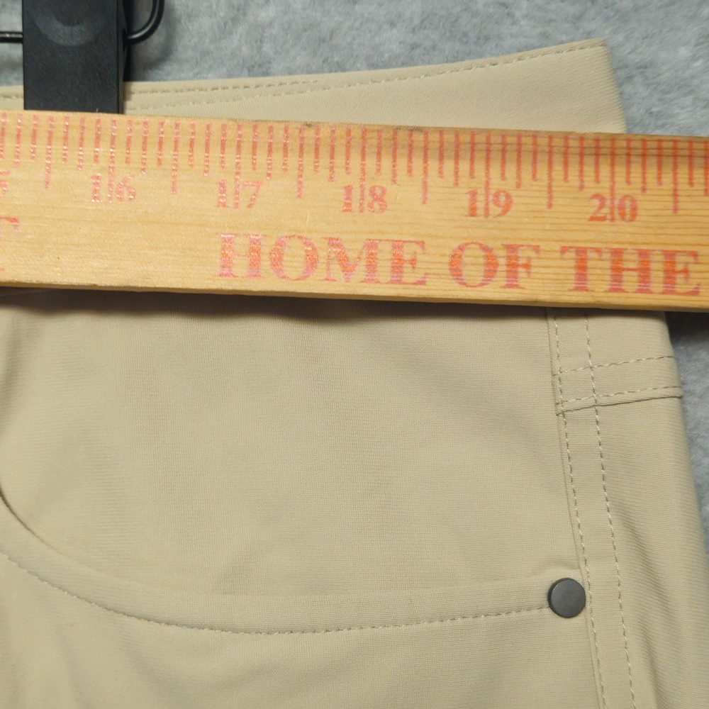 Maelreg Proflex Mens Golf Shorts 38x7 Light Khaki Performance Stretch NEW - Picture 5 of 7